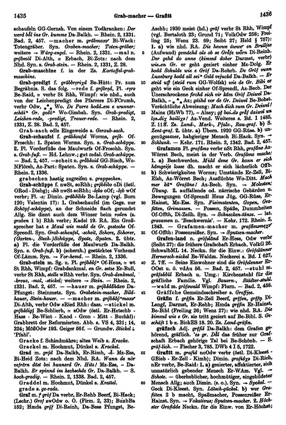 Click to enlarge Page View: Volume 2, Columns 1435–1436