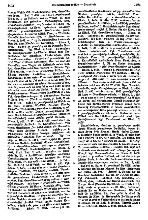Click to enlarge Page View: Volume 2, Columns 1493–1494