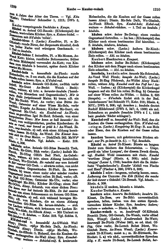 Click to enlarge Page View: Volume 3, Columns 1209–1210