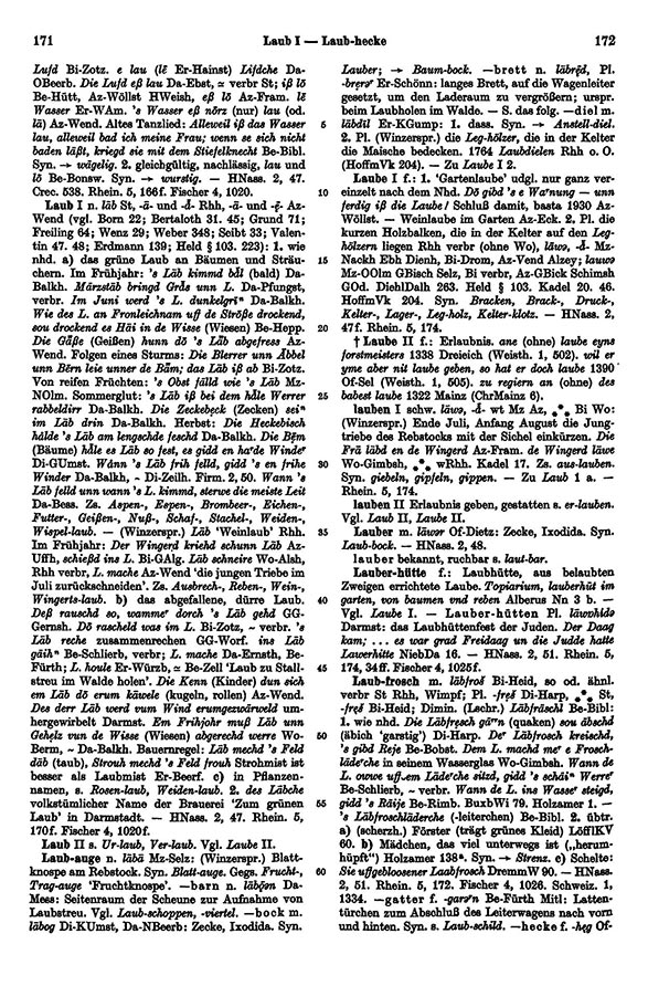 Zum Vergrößern bitte klicken Seitenanzeige: Band 4, Spalten 171–172