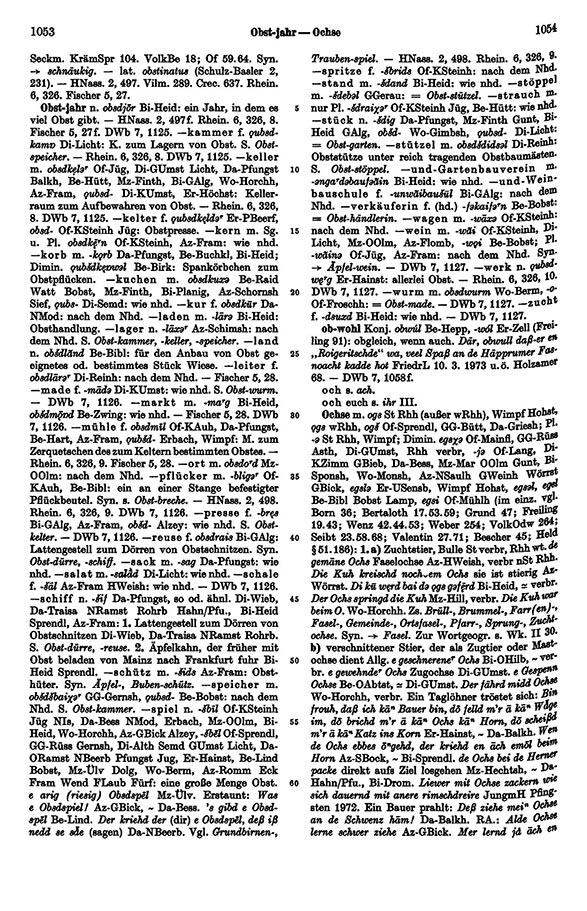 Click to enlarge Page View: Volume 4, Columns 1053–1054