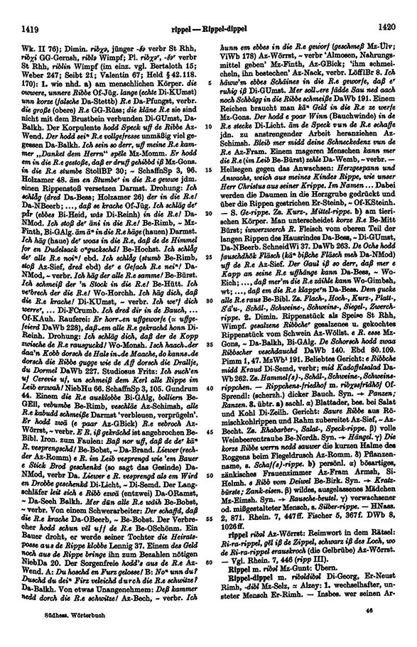 Zum Vergrößern bitte klicken Seitenanzeige: Band 4, Spalten 1419–1420