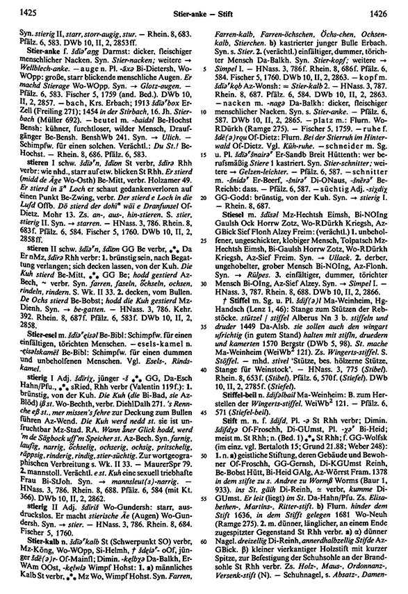 Click to enlarge Page View: Volume 5, Columns 1425–1426