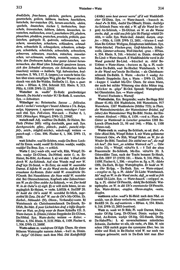 Seitenanzeige: Band 6, Spalten 313–314