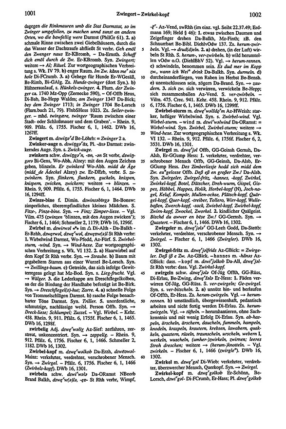 Click to enlarge Page View: Volume 6, Columns 1001–1002
